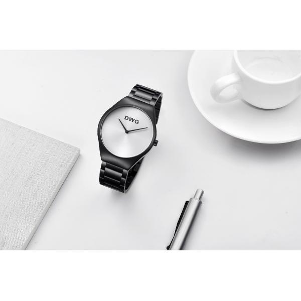 IP Black Plated 2025 Quartz Stainless Steel Watches With Japan Movement