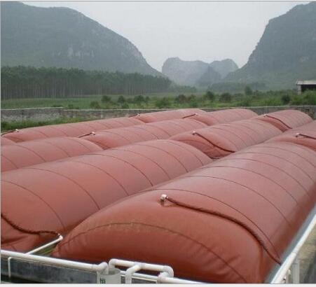 2000T 1.0mm PVC Coated Tarpaulin Methane Gas Tank Above Ground Storage Tank High Strength Material