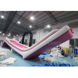 Iso9001 Pink Airtight Inflatable Yacht Water Slide For Boat