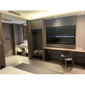 Foldable Panels Wooden Modern Bedroom Wardrobe Closet Design for High End Custom