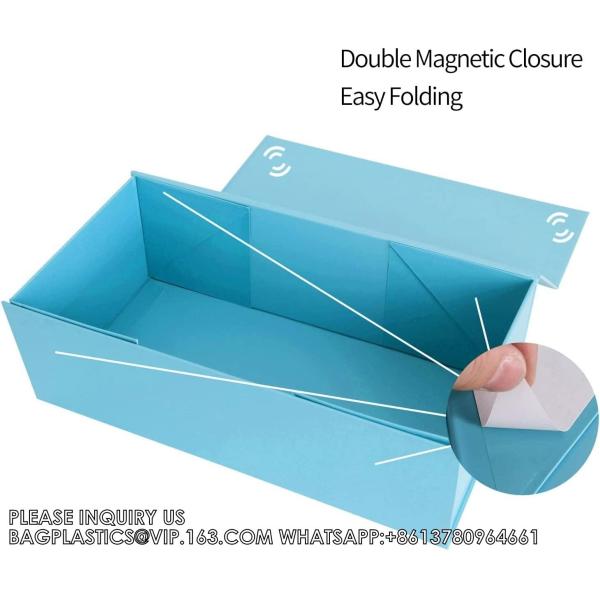 Custom Printing Luxury Cosmetic Magnet Form Insert Rigid Gift Box With Lid Black Magnetic Gift Box For Jewelry