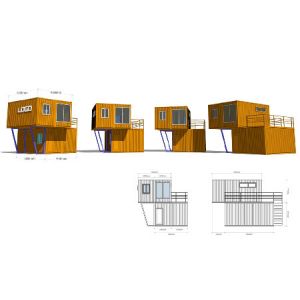 Waterproof Construction And Building Materials , Light Gauge Steel WPC House