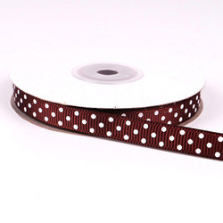 HOT SALE grosgrain polka dot ribbon printed grosgrain ribbon
