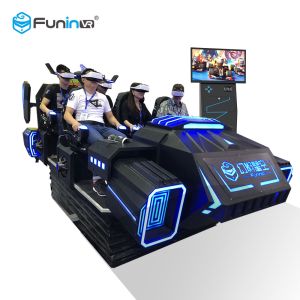 Children 6 Seats 9D Virtual Reality Amusement Park Simulator With ISO9001