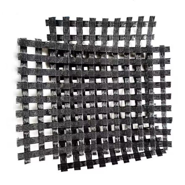 Buy 50KN 100KN 120KN Basalt Fiber Mesh Fiberglass Geogrid For Road Geogrid Asphalt Overlay And Pavement Repair at wholesale prices