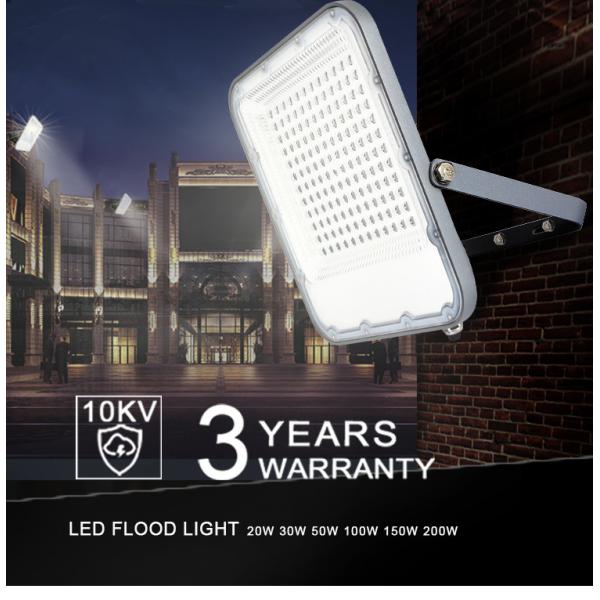 EMC Ip65 100w Led Flood Light 100lm/w 6500K For Sports Stadiums