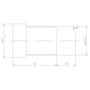 8.0mm F2.0 3MP m12 board lens for 1/2″ sensor