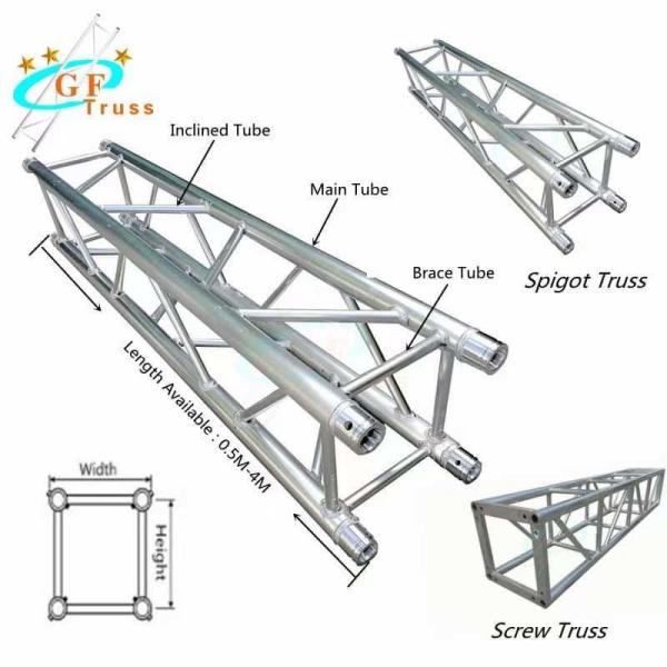 Buy 18.4lbs 290x290mm Aluminum Spigot Truss For Concert Show at wholesale prices