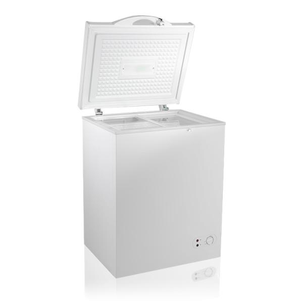 Buy White Coating Deep Chest Freezer 220V / 50Hz With Sliding Glass at wholesale prices