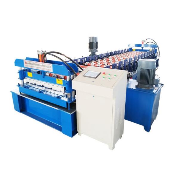 Zinc Plating Colored Sheet Steel Profile Roll Forming Machine Speed 20-25M/Min