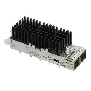 TE 2170705-6 ZQSFP+ Cage with Heat Sink Connector Internal/External EMI Springs Included Lightpipe