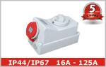 IP44 IP67 Industrial Power Socket Receptacles with Mechanical Interlock