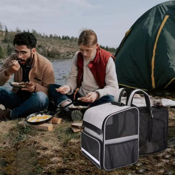 Airline Approved Pet Carrier Backpacks Expandable Pet Travel Carrier Backpack Customized
