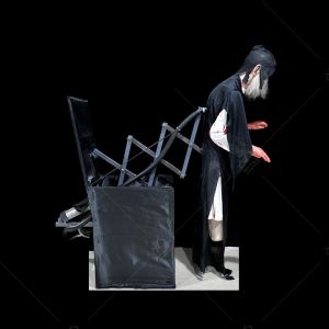 Haunted Pneumatic House Halloween Zombie Props , Ghost Animatronic Electric