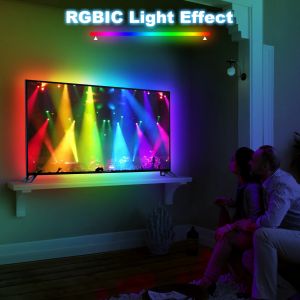 4m 75" - 85" Tv LED Backlights TV Strip Lights With HDMI 2.0 Sync Box Sync With