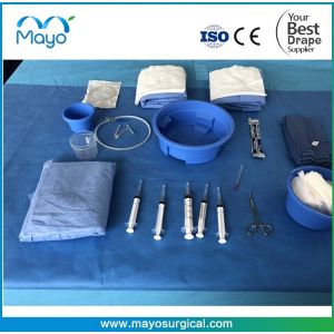 Customized Disposable surgical Angiography Pack drape sterile angio drape Pack