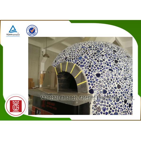 Napoli Gas Italy Pizza Oven Ceramic Tiles Lava Rock Baseplate , Commercial Pizza Oven