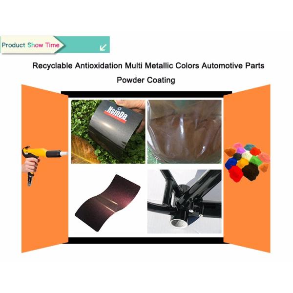 Recyclable Antioxidation Multi Metallic Colors Automotive Parts glitter shining effect spray Powder Coating paint