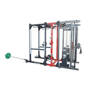 Professional Commercial Multi Station Gym Equipment , Cable Power Combo Rack