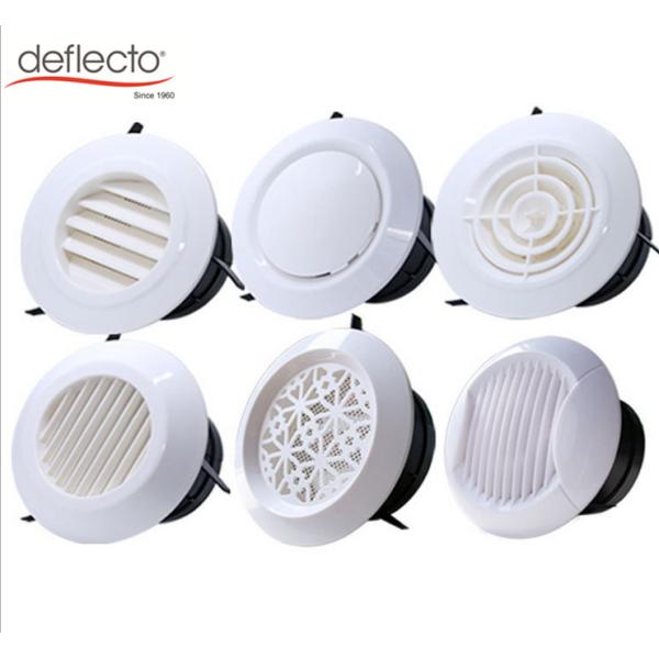 Buy Wall Mounted Plastic Air Vents Swirl Diffuser Adjustable Air Outlet at wholesale prices