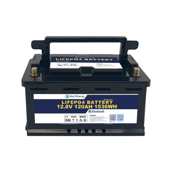 Buy Bely Energy Rechargeable 12V 120AH Lifepo4 Battery For Refuge Boat Solar Energy System EV at wholesale prices