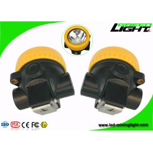 IP68 Waterproof Led Mining Cap Lamp , Hard Hat Led Lights ABS Material 2.2Ah
