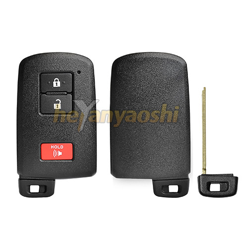 Buy Toyota 3 Buttons Smart Key Shell with Emergency Key Insert at wholesale prices