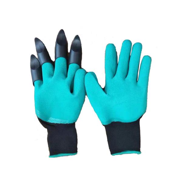 Buy Natural Latex Garden Loose Claw Labor Gloves With Nylon Heart at wholesale prices