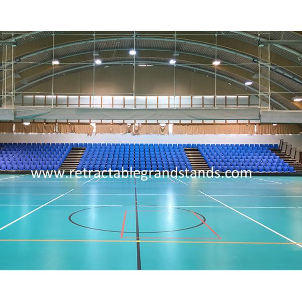 Indoor Movable Telescopic Grandstands Automatically Folding Seating For Sport Centers