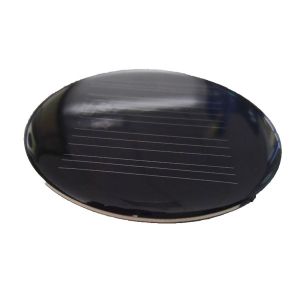 Round 2W 12V Epoxy Mini Solar Panels Two Conductor Wire For Solar Lawn Lamp /