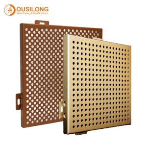 Quality Acoustic Building Wall Ceiling Decorative Perforated Aluminum / Aluminium Panels with CNC Carving for sale