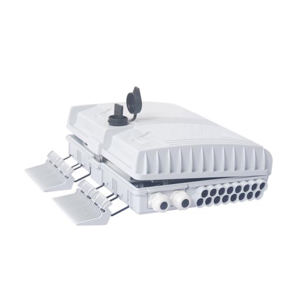 Buy IP65 Waterproof White FTTH Outdoor Optical Fiber Distribution Box KEXINT at wholesale prices