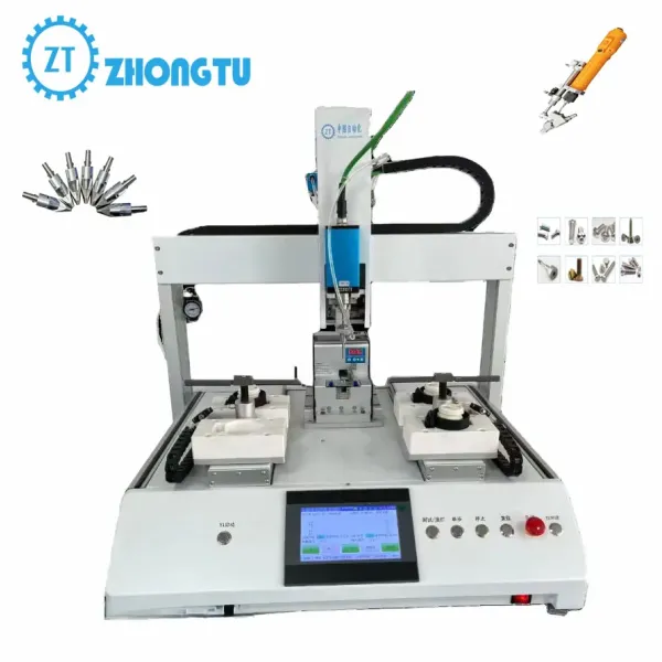 Desktop Efficient Automatic Screw Locking Machine Equipment with Dual Working Stations at Factory Price