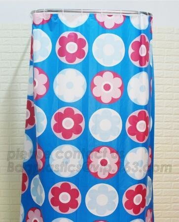 biodegradabwaterproof Eco-friendly Shower Curtain, PEVA materails Shower Liner,