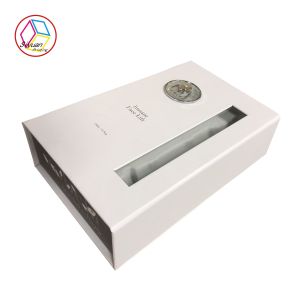 Magnet Flip Printing Rectangular Gift Boxes For Cosmetic Packaging