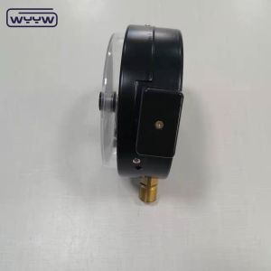 1.6MPa black steel case 1/2"bsp M20X1.5 6 inch electric contact dual scale