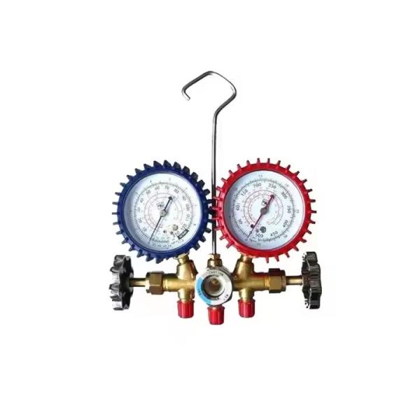 Buy AC Double Digital Manifold Gauge R134A R410A New Condition Valve With Sight Glass at wholesale prices