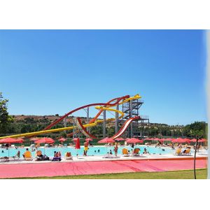 Kids / Adult Family Water Slide , Fiberglass Pool Outside Water Slides