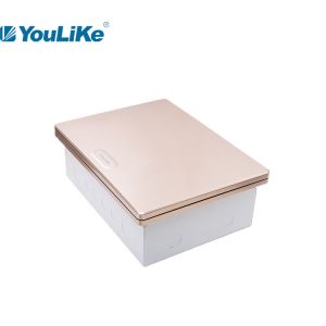 Flush Mount Domestic MCB Electrical Distribution Boards With Golden Cover