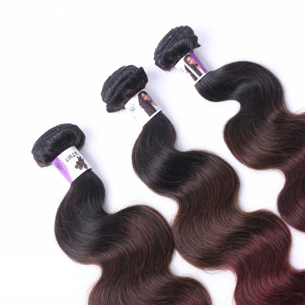 8-30 Inches 100% Human Hair Extension Ombre 3 Color Body Wave Brazilian Hair