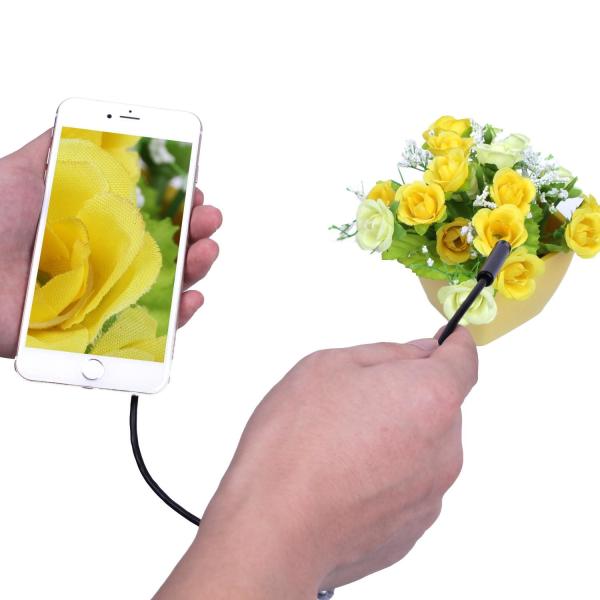 2 In 1 Wifi Endoscope Waterproof Inspection Camera 1-5M 6LED For iPhone Android