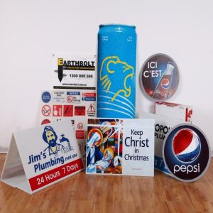 PP Corflute Roster Sign Corrugated Plastic Triangle Sign 600x460mm