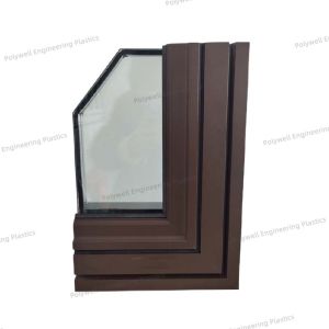 PA66 GF25 Broken Bridge Aluminum Alloy Window With Heat Insulation Profile