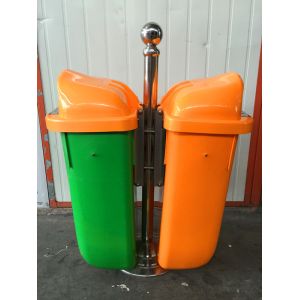 Manufacturer hot sale plastic light duty dustbins 50 liter