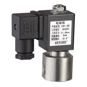 stainless steel miniature solenoid valve normally closed NC ac220v