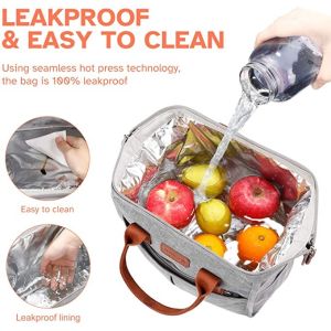 Insulated Soft Sided Lunch Cooler Tote Bags Reusable Lunch Containers