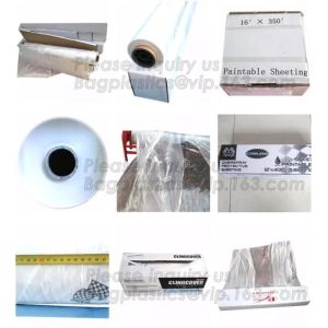 auto adhesive paint masking protect film 3.8*100m,HDPE car overspray masking