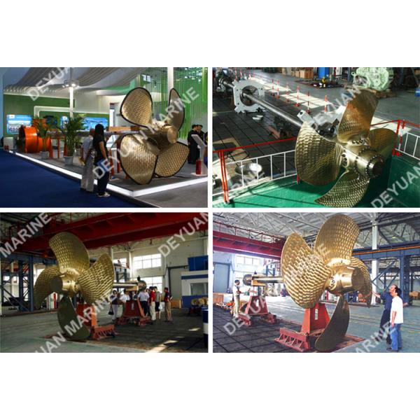 Copper Controllable Boat Parts , Pitch Propeller Marine Propulsion Engine