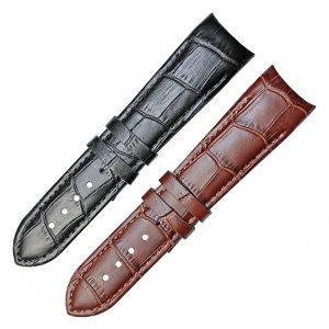 16mm - 22mm 2 Piece Curved Replacement Leather Strap