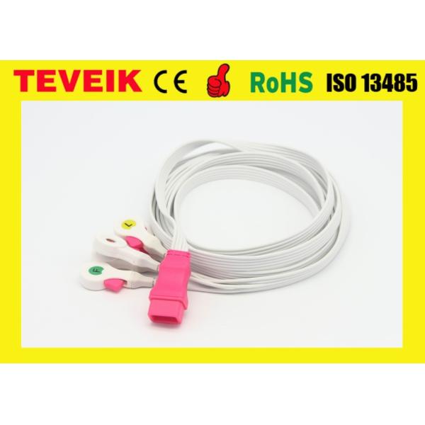 Buy Teveik Manufacturer Disposable Medical PVC ECG Cable For Patient Monitor, 5 leads at wholesale prices